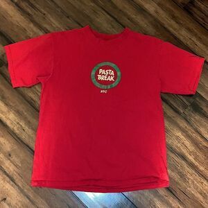 Pasta 🍝 Break NYC Pasta Theme Graphic T Shirt Size Medium Unisex